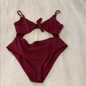 Eberjey burgundy one piece swimsuit - never worn